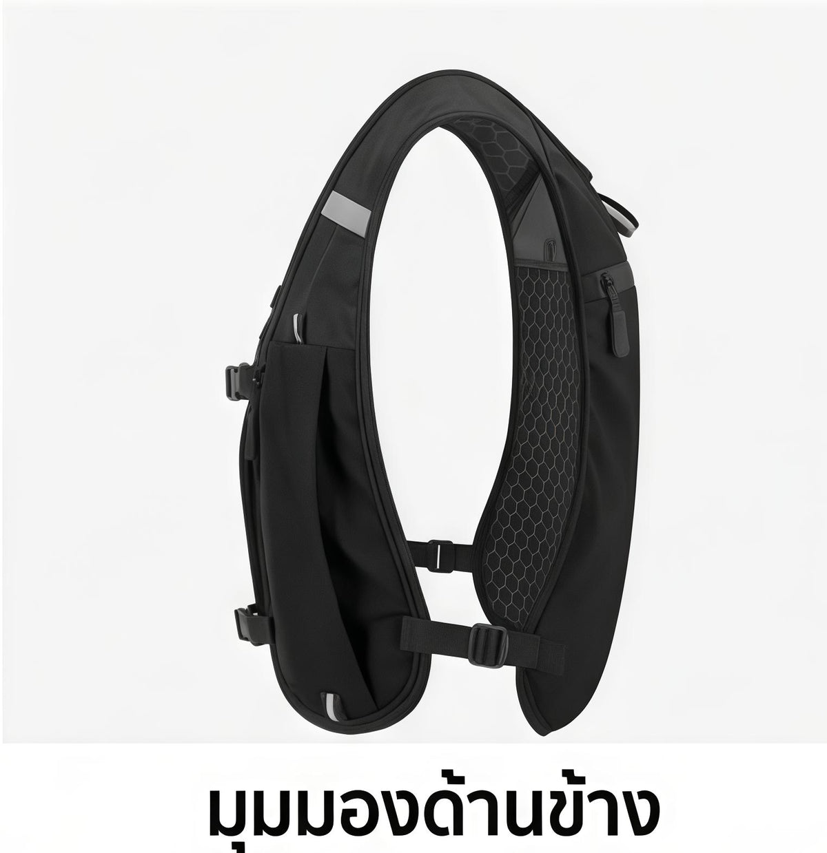 เสื้อเวสวิ่งสะท้อนแสง รุ่นพรีเมียม ระบายอากาศดีเยี่ยม น้ำหนักเบา พร้อมช่องใส่ขวดน้ำและมือถือ เหมาะสำหรับวิ่งกลางคืนและเดินป่า