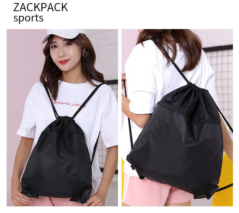 กระเป๋ากีฬา กระเป๋าหูรูด กันน้ำ สามารถใส่ไปฟิตเนสได้ ความจุขนาดใหญ่ ขนาด 42x50ซม กระเป๋าหูรูดกันน้ำ ถุงใส่รองเท้าฟุตบอล