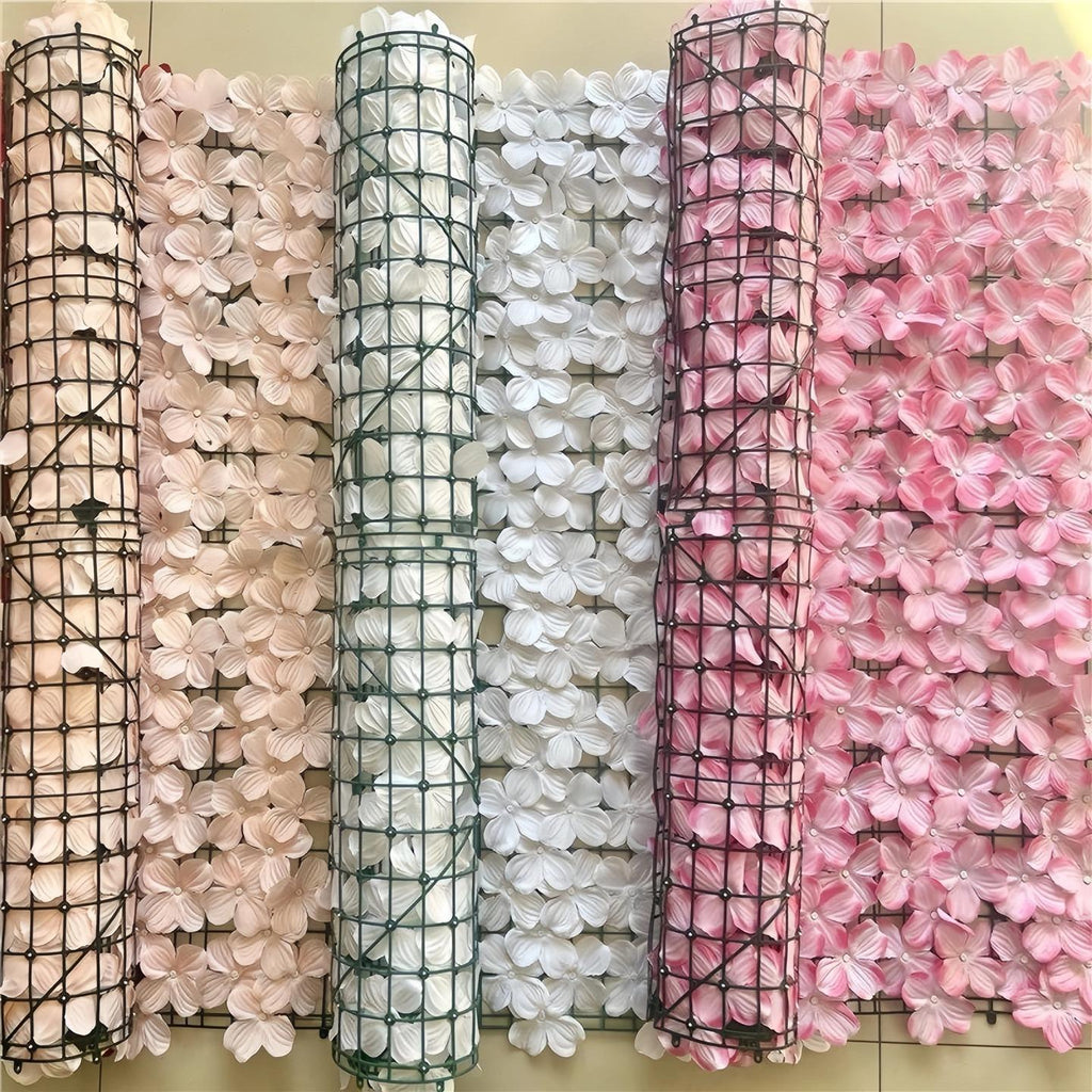 รั้วใบไม้ปลอม ดอกไม้ปลอม ต้นไม้ปลอม รั้วตกแต่งสวน รั้วแต่งสวน ถอดได้ Diy ลมแรงเป่าไม่ล้ม ใช้ได้ทั้งใน-นอกบ้าน ขนาด 100-300CM ความสูง 15 cm