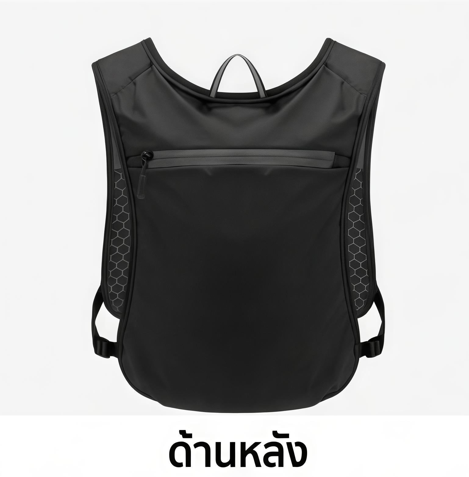 เสื้อเวสวิ่งสะท้อนแสง รุ่นพรีเมียม ระบายอากาศดีเยี่ยม น้ำหนักเบา พร้อมช่องใส่ขวดน้ำและมือถือ เหมาะสำหรับวิ่งกลางคืนและเดินป่า