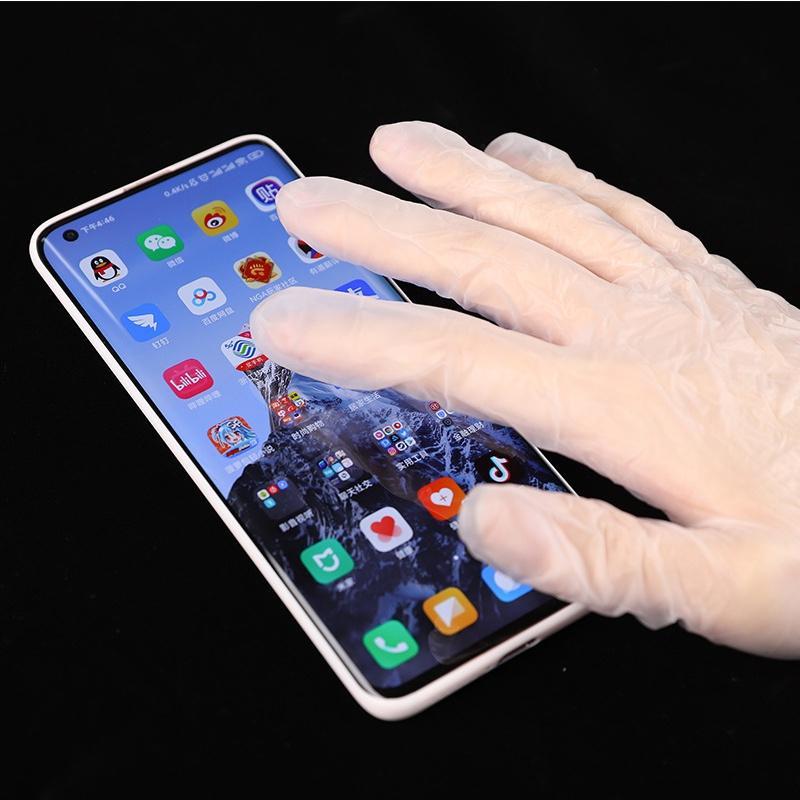 ถุงมือ 50คู่ถุงมือพีวีซี ถุงมือแพทย์ ถุงมือแบบใช้แล้วทิ้ง ถุงมือกันน้ำ ถุมือทํากับข้าว ถุมือทําอาหาร pvc glo ถุงมือยาง ทำความสะอาด Clean