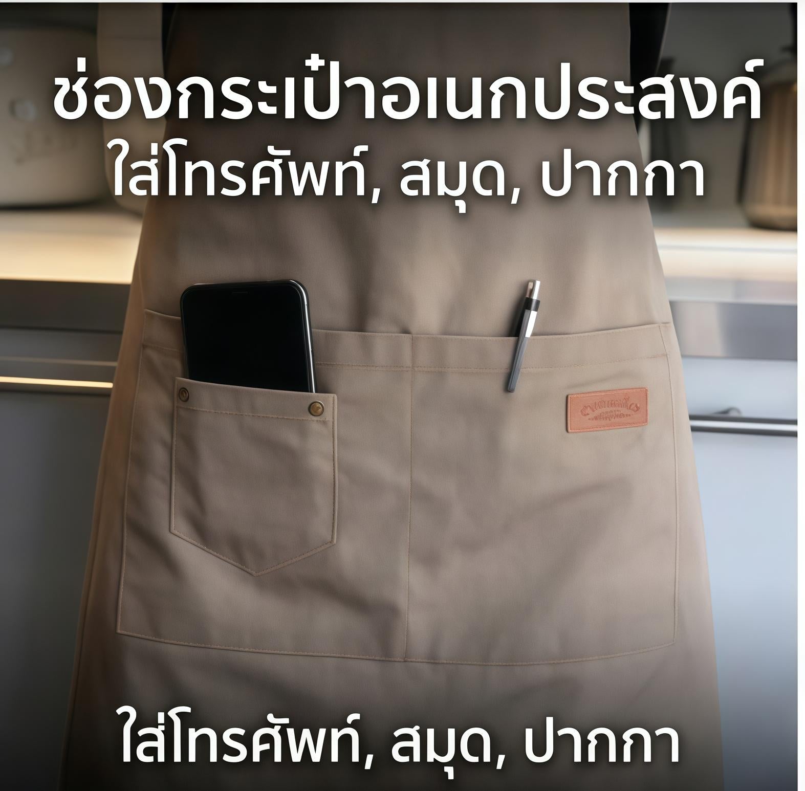 ผ้ากันเปื้อน Minimalist สุดชิค เนื้อผ้าพรีเมียม สัมผัสนุ่มทนทาน งานเนี๊ยบ เพิ่มความมินิมอลให้ห้องครัวคุณ