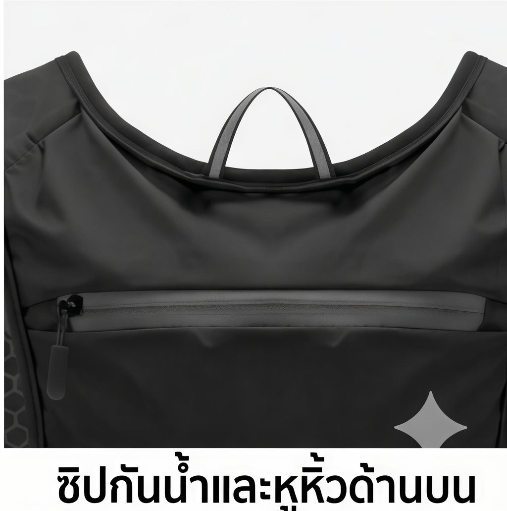 เสื้อเวสวิ่งสะท้อนแสง รุ่นพรีเมียม ระบายอากาศดีเยี่ยม น้ำหนักเบา พร้อมช่องใส่ขวดน้ำและมือถือ เหมาะสำหรับวิ่งกลางคืนและเดินป่า