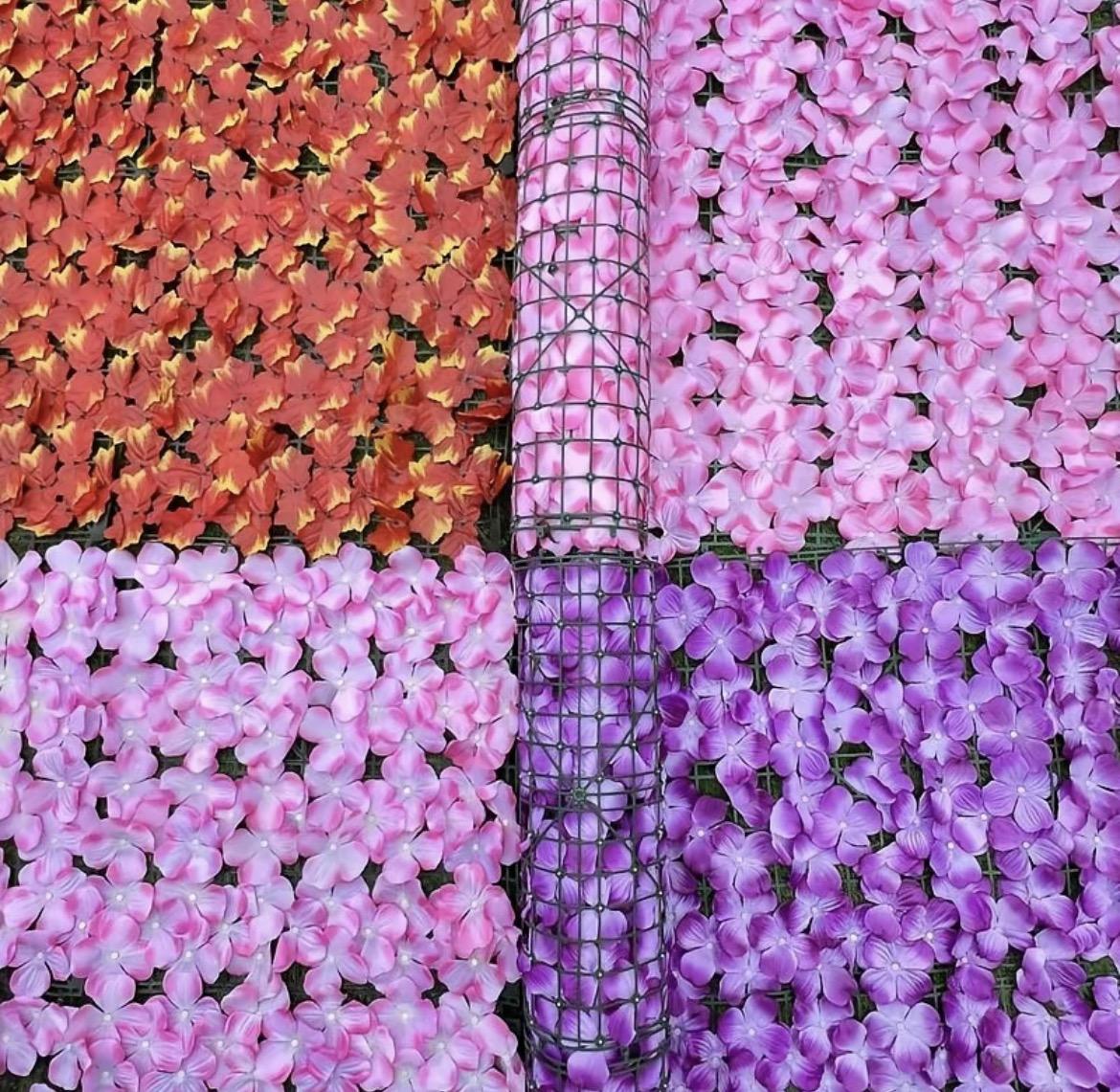 รั้วใบไม้ปลอม ดอกไม้ปลอม ต้นไม้ปลอม รั้วตกแต่งสวน รั้วแต่งสวน ถอดได้ Diy ลมแรงเป่าไม่ล้ม ใช้ได้ทั้งใน-นอกบ้าน ขนาด 100-300CM ความสูง 15 cm